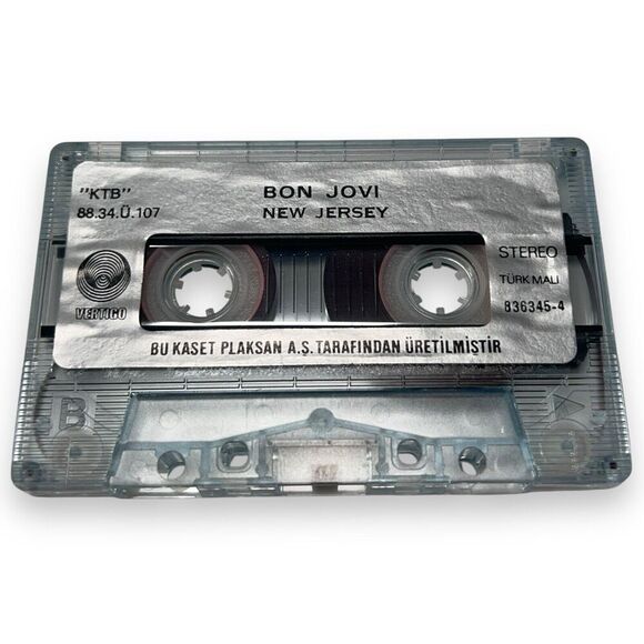 Bon Jovi New Jersey Turkish Release First Edition 1988 Cassette 836345-4 RARE! - Picture 4 of 15